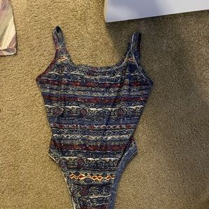 NIKE slim fit bodysuit tank top!! multi colored!